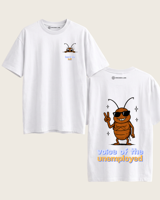 Cockroach Oversized Tshirt - Unemployed x Hard to kill