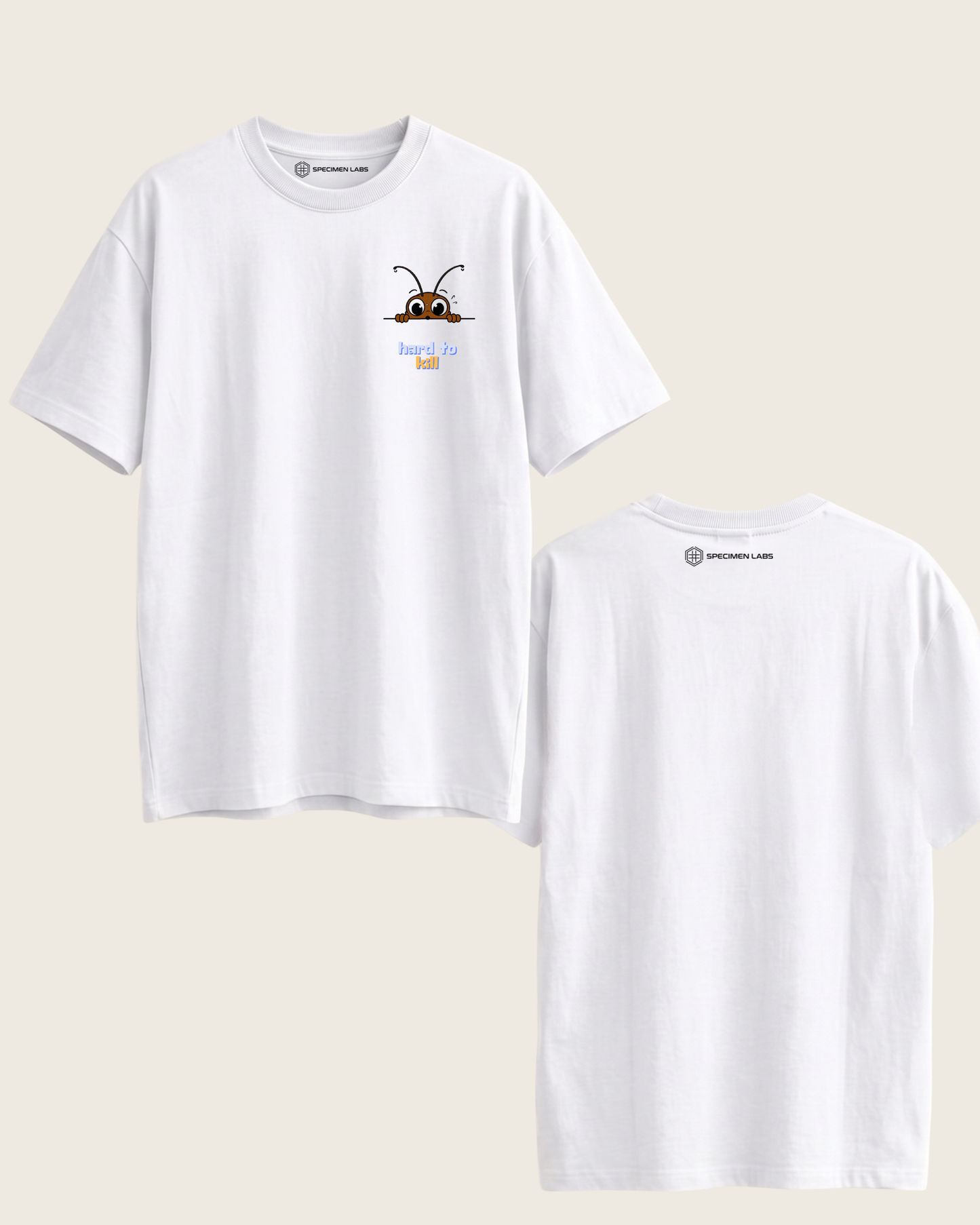 Cockroach Oversized Tshirt - Hard to Kill (Minimal)