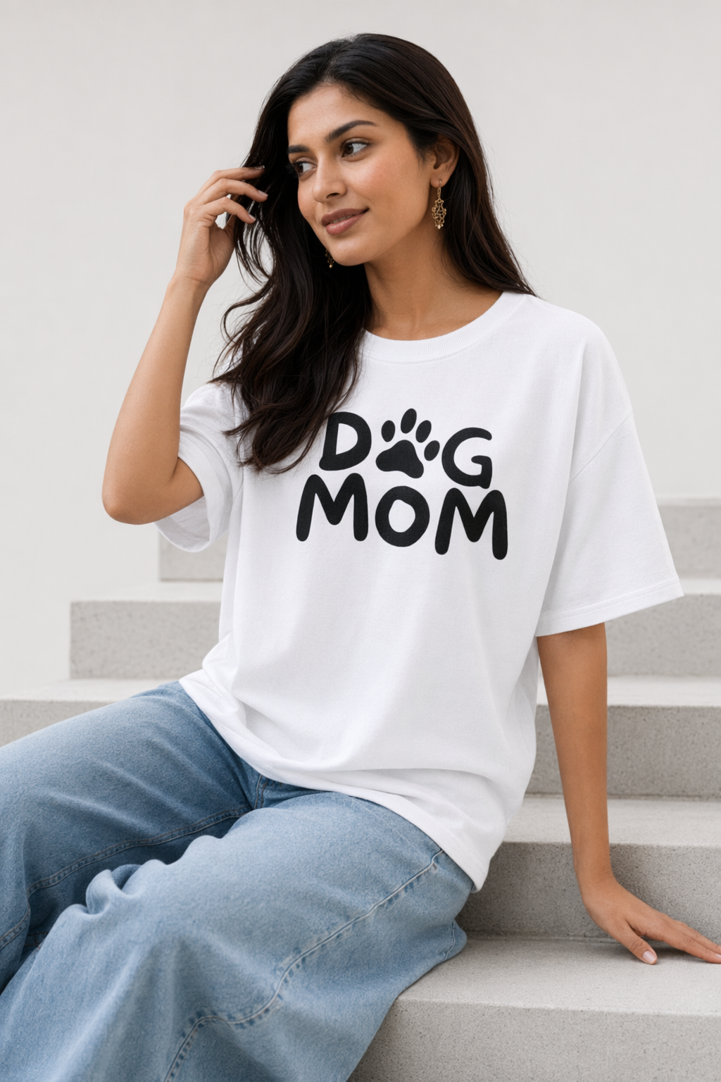 Dog Mom - White