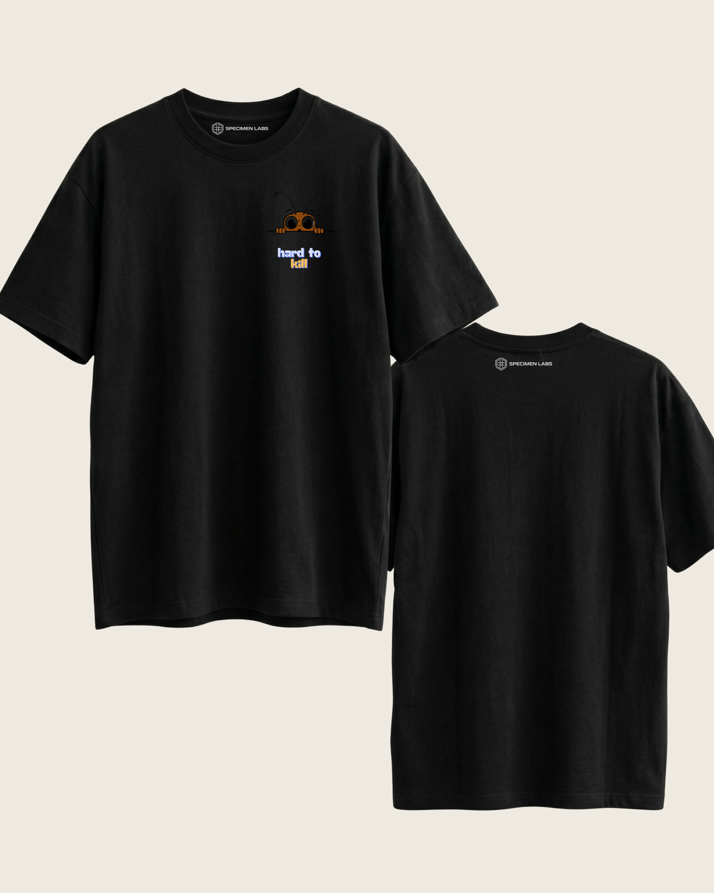 Cockroach Oversized Tshirt - Hard to Kill (Minimal)